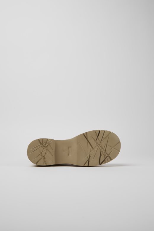 кампер дизајн милах беж коже чизме цхелсеа за жене