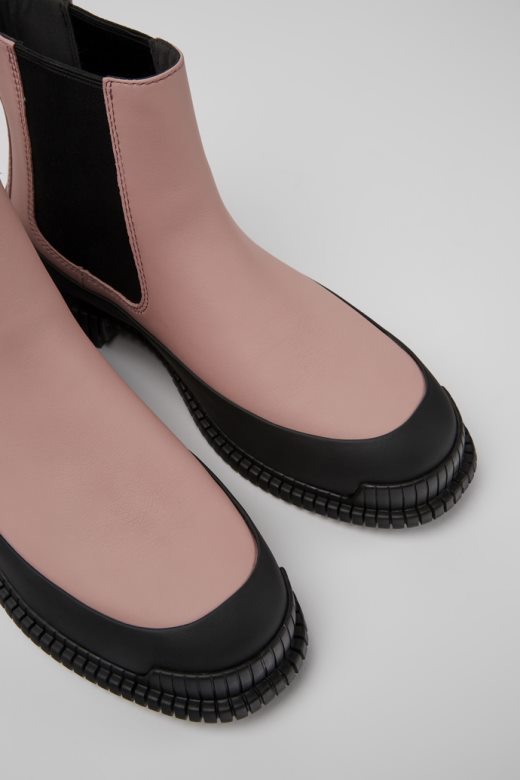пик розе и црне коже чизме цхелсеа за жене кампер нови доласци
