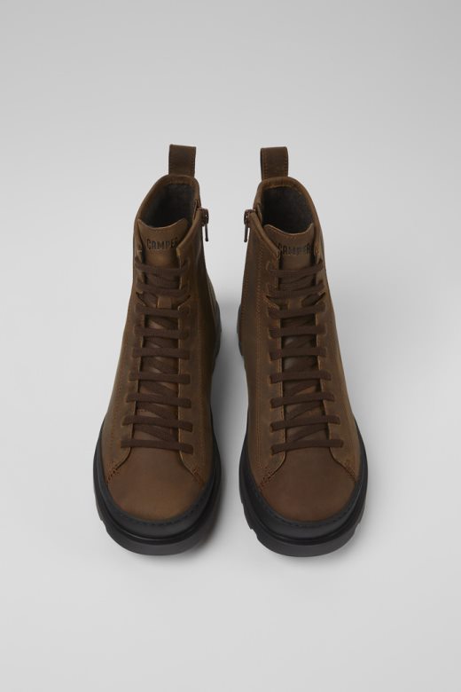 брутус браон средње чипкане чизме за жене кампер нови доласци