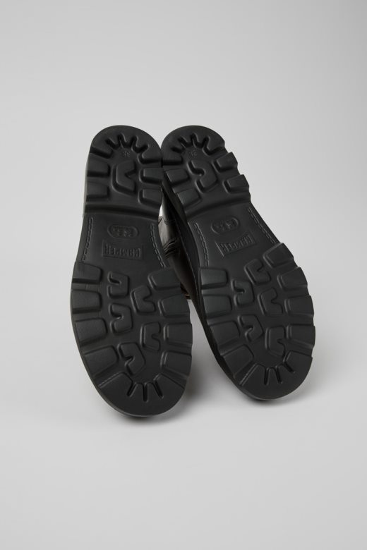 дизајн брутус тамно браон кожне глежњаче за жене кампер