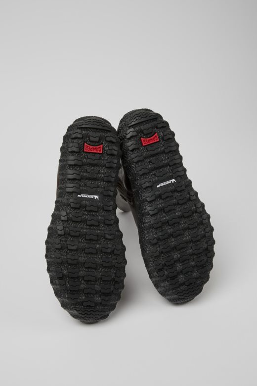 Ексклузивне женске чизме од тамно браон коже мицхелин цампер