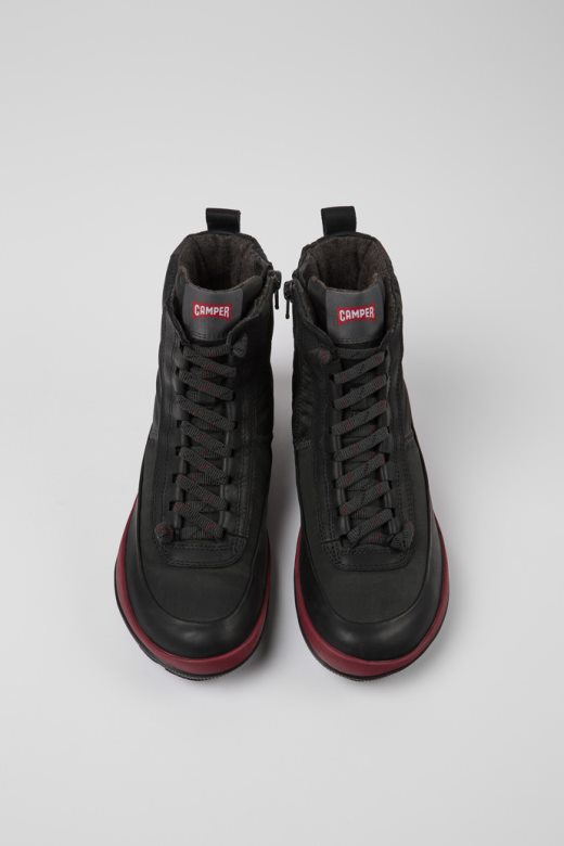 кампер дизајн пеу писта мицхелин сиве рециклиране најлонске и кожне чизме за жене