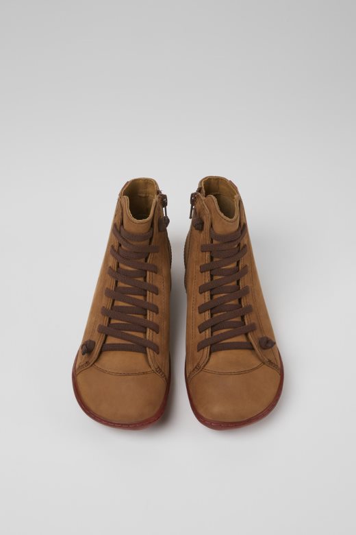 пеу смеђе кожне глежњаче за жене ексклузивни кампер