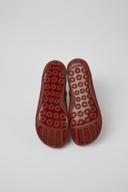 пеу смеђе кожне глежњаче за жене ексклузивни кампер