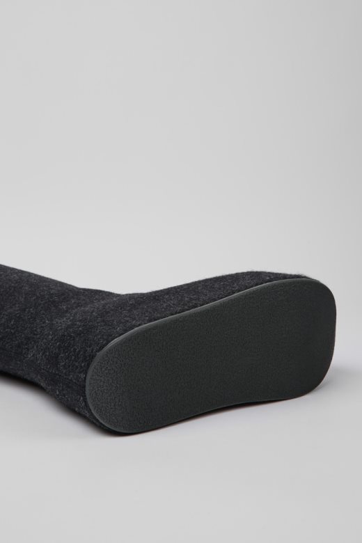 ексклузивне кампер оттолингер високе чизме од тамно сиве вуне за жене