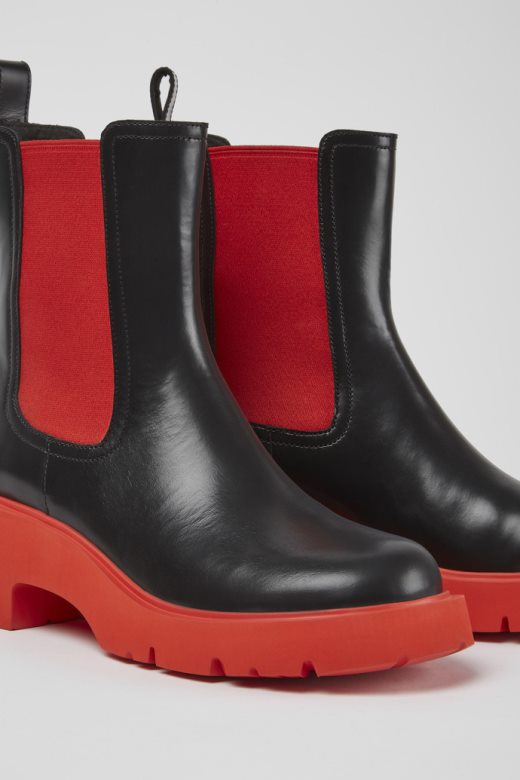 камп милах црне коже чизме за жене новопридошле