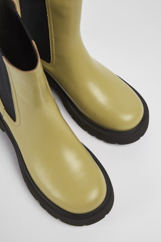 Ексклузивне кампер милах беж коже чизме за жене