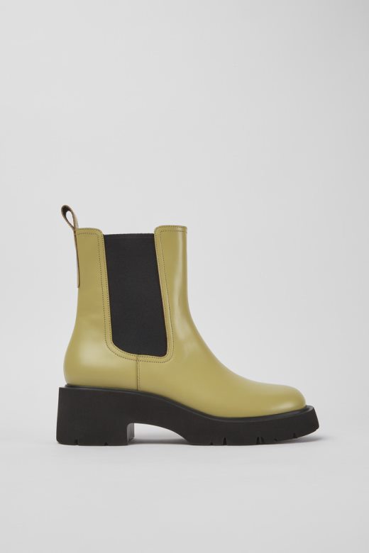 Ексклузивне кампер милах беж коже чизме за жене