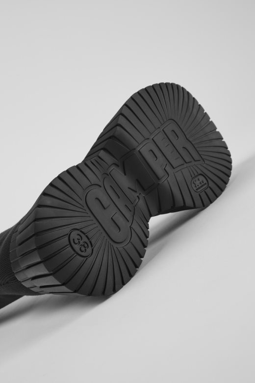 дизајн бцн црне текстилне чизме за жене кампер