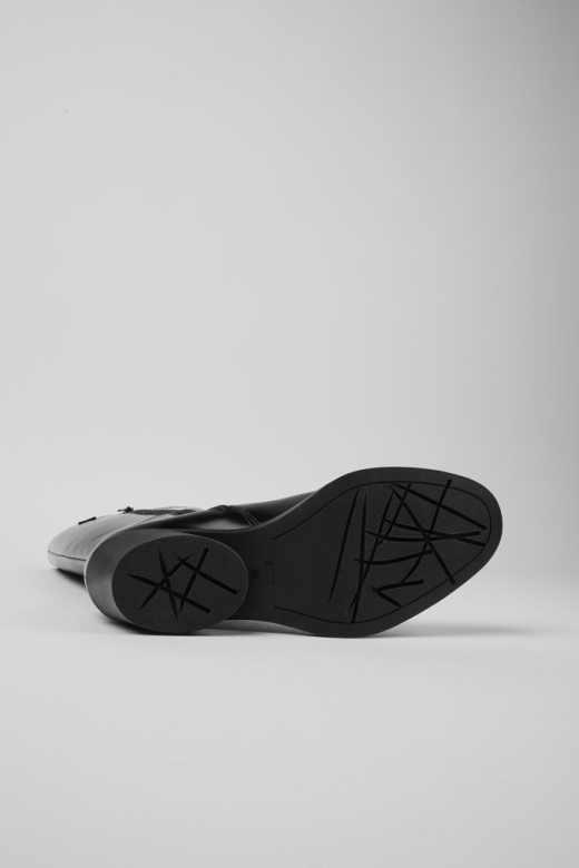 бонние црне коже високе чизме за жене ексклузивни кампер