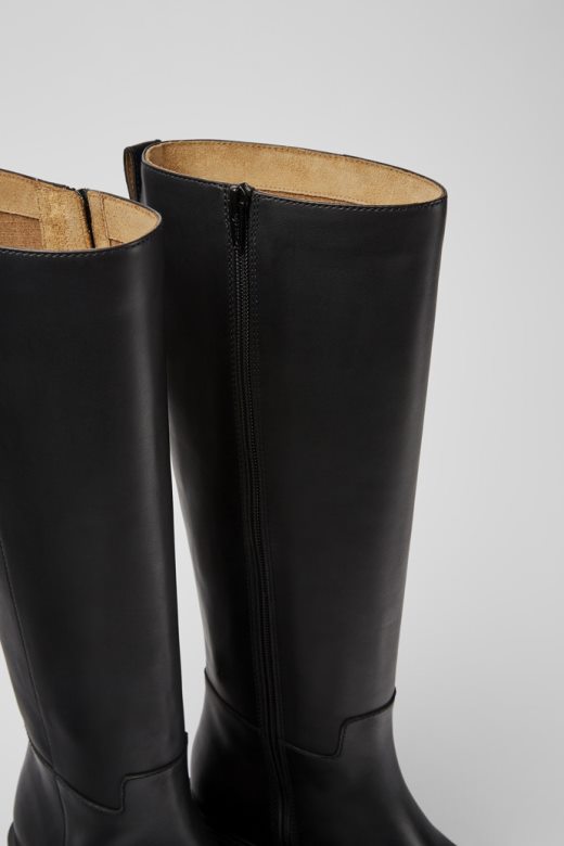 милах црне коже високе чизме за жене ексклузивни кампер