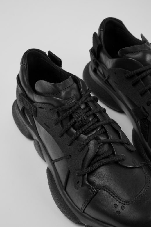 карст црне коже и текстилне патике за жене кампер нове доласке