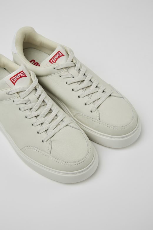 дизајн тркач к21 беле нефарбане кожне патике за жене кампер