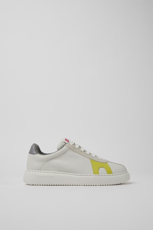 дизајн тркач к21 беле нефарбане коже и нубук патике за жене кампер