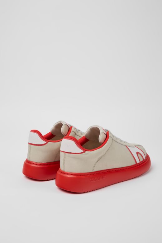 тркач к21 сиве и црвене текстилне и нубук патике за жене кампер нови доласци