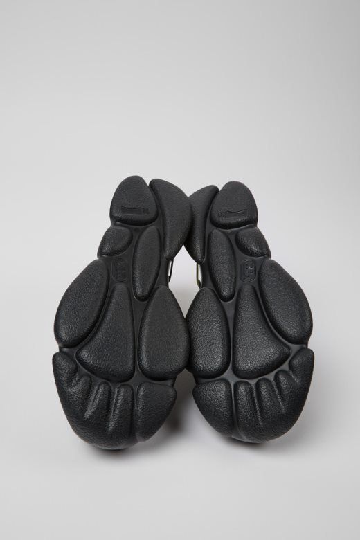 дизајн близанци сиве жуте и црне кожне патике за жене кампер