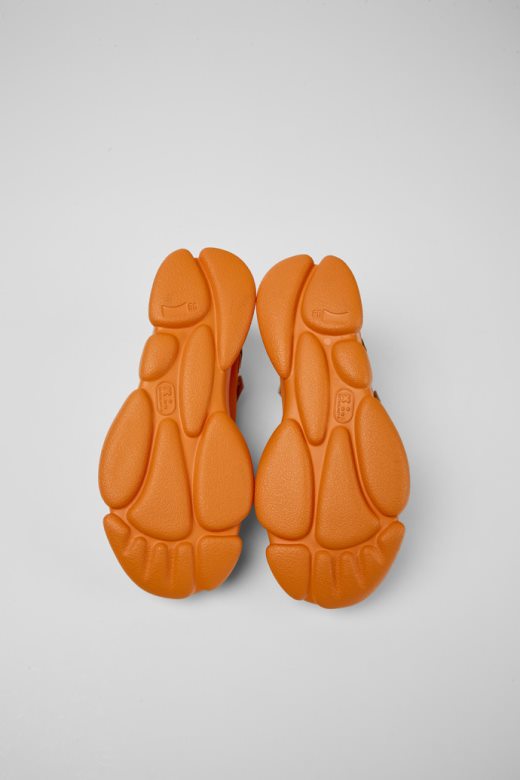 крашке наранџасте и браон текстилне ципеле за жене ексклузивни кампер