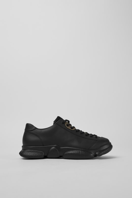 дизајн карст црне кожне ципеле за жене кампер