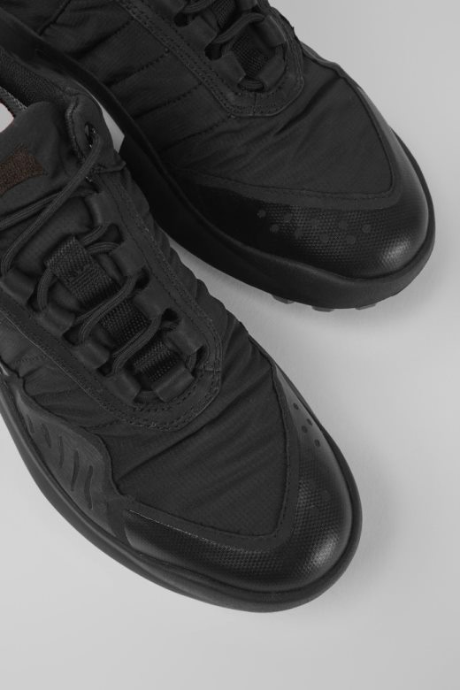 дизајн црцлр горе-тек прозрачне женске црне текстилне патике камп