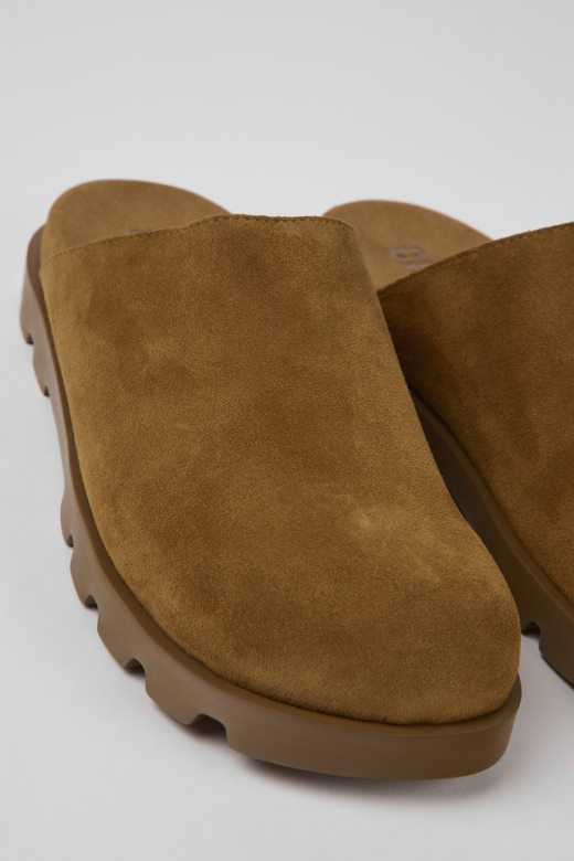 кампер дизајн брутус сандале браон кожне клопе за жене