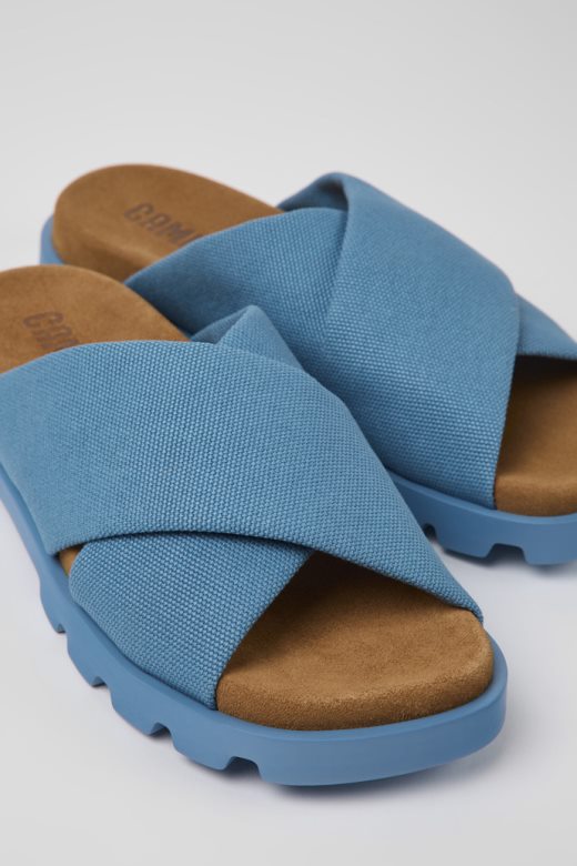 брутус сандале плаве сандале од рециклираног памука за жене кампер нови доласци