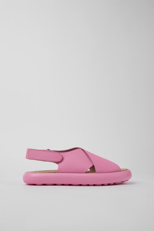 дизајн пелотас флота розе кожне сандале за жене кампер