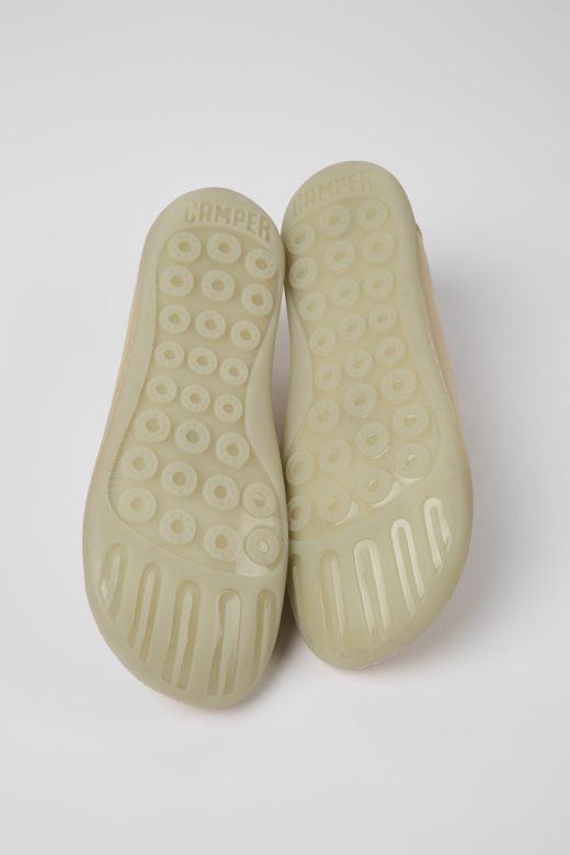 кампер дизајн пеу беж кожне ципеле за жене