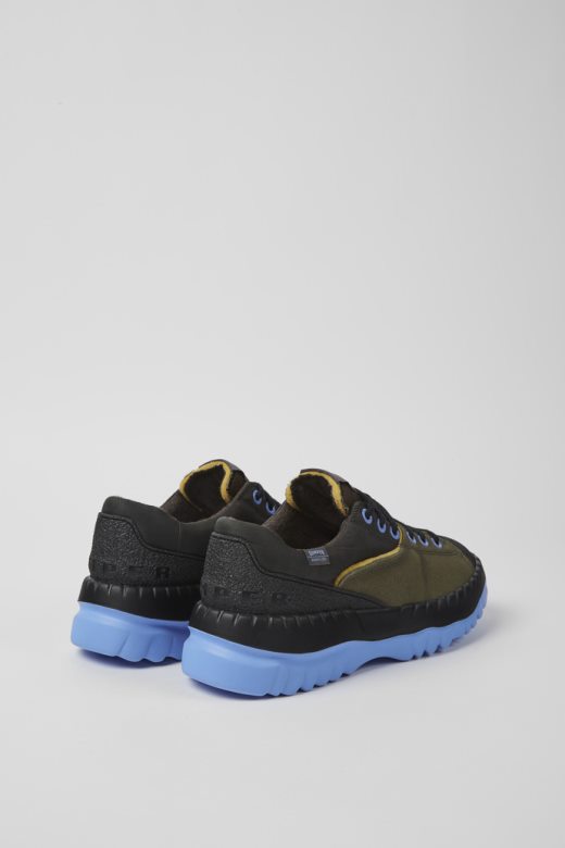 дизајн теик зелене и сиве ципеле од рециклираног текстила за жене кампер