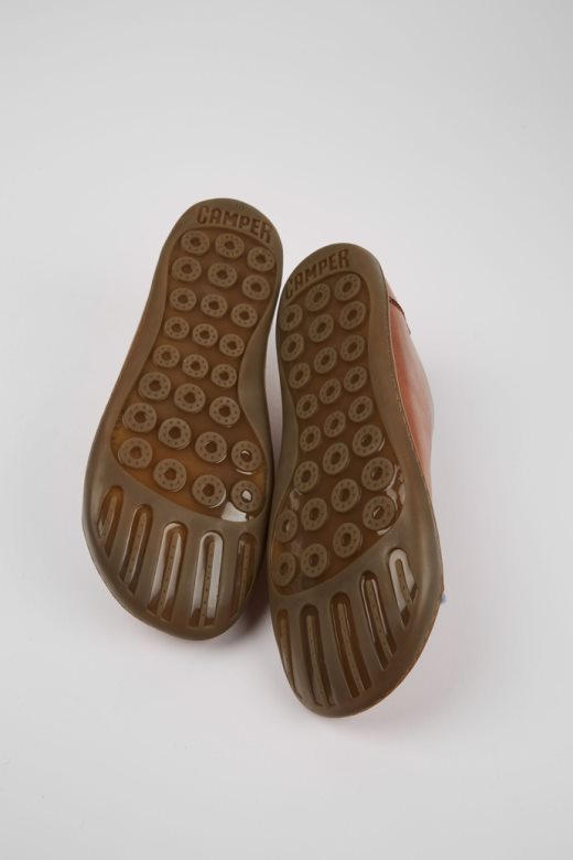 кампер дизајн близанке браон и плаве кожне ципеле за жене