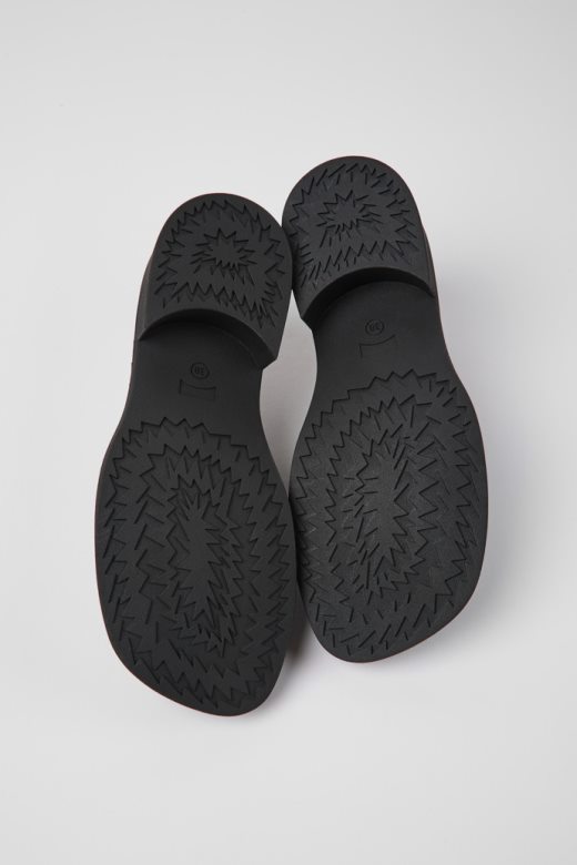 кампер дизајн Таилор црне кожне мокасинке за жене