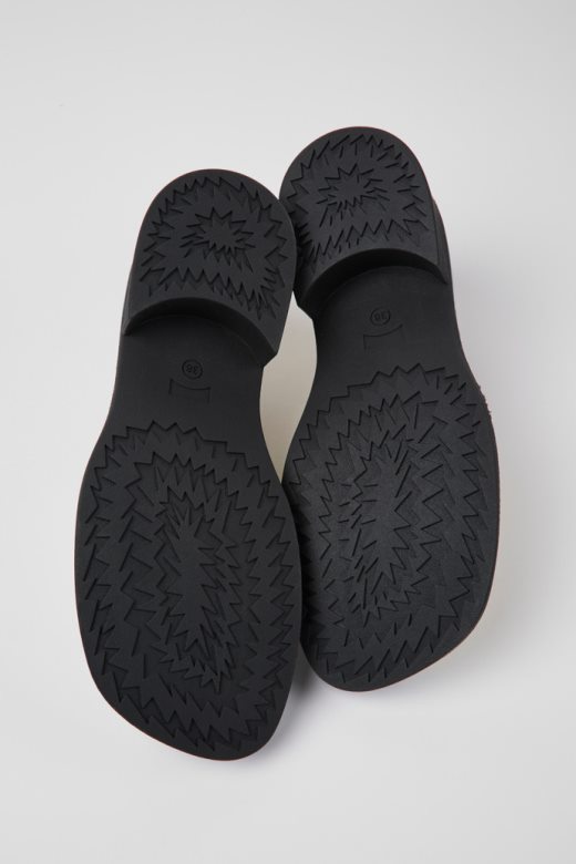 Дизајн Таилор беле и плаве кожне мокасинке за жене кампер