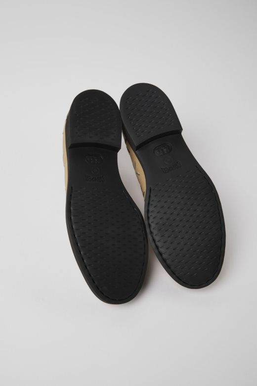 ексклузивне женске беж кожне ципеле цампер твинс