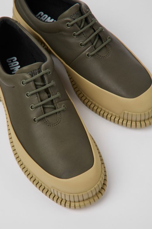 ексклузивне кампер пик зелене и беж кожне ципеле за жене