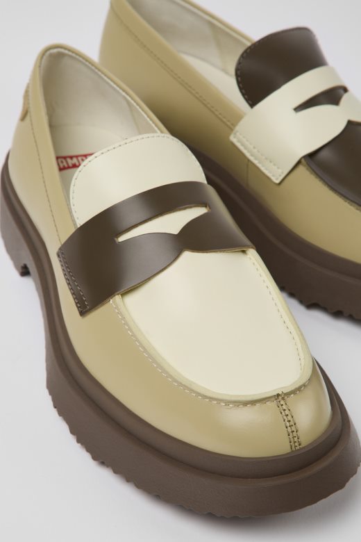 твинс разнобојне кожне мокасинке за жене камперске новопридошле