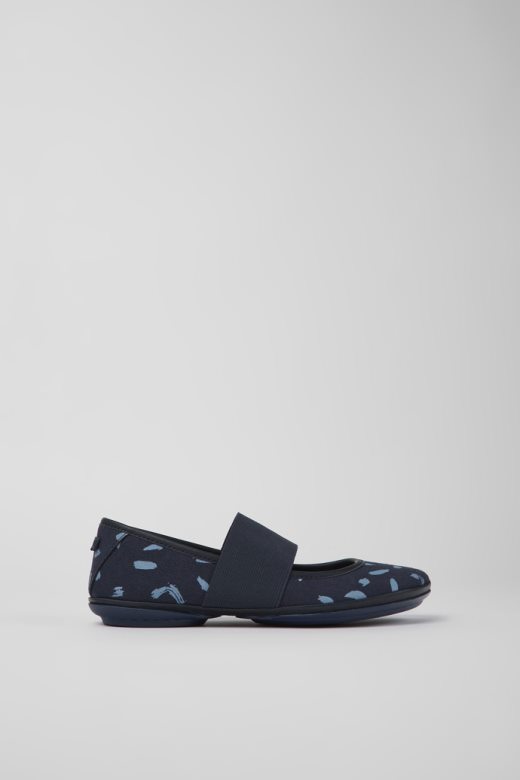 дизајн праве разнобојне балеринке од нубука и коже за жене кампер