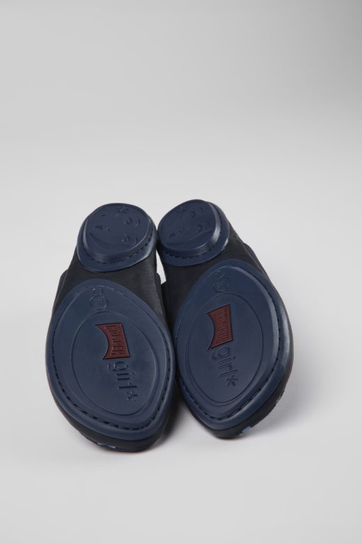 дизајн праве разнобојне балеринке од нубука и коже за жене кампер