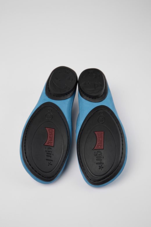 дизајн праве плаве ципеле од нубука за жене кампер