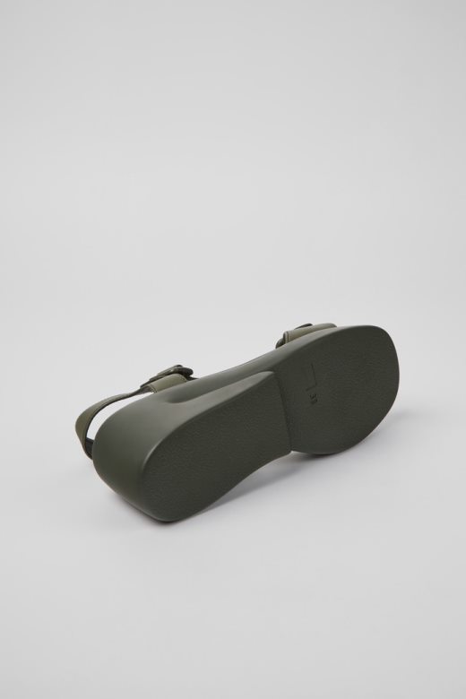 каах зелене кожне сандале за жене кампер нови доласци