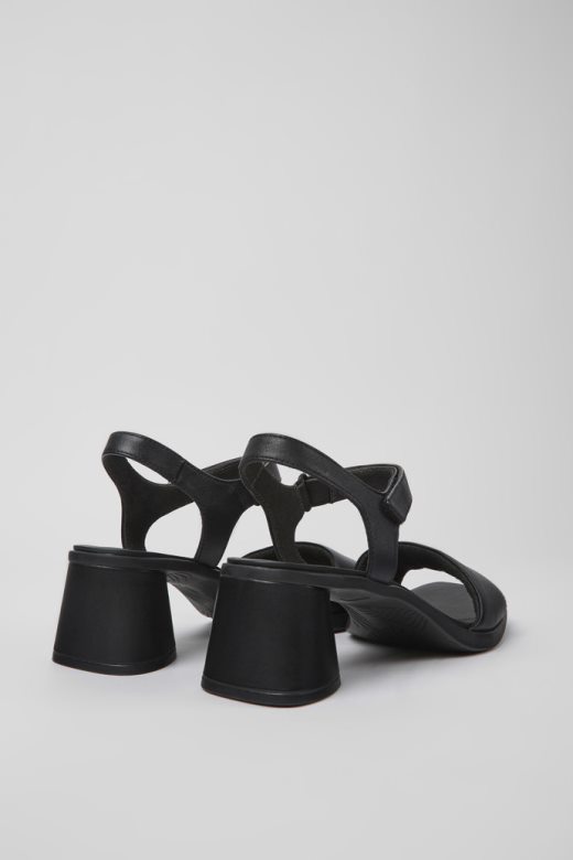 ексклузивне кампер киара црне кожне сандале за жене