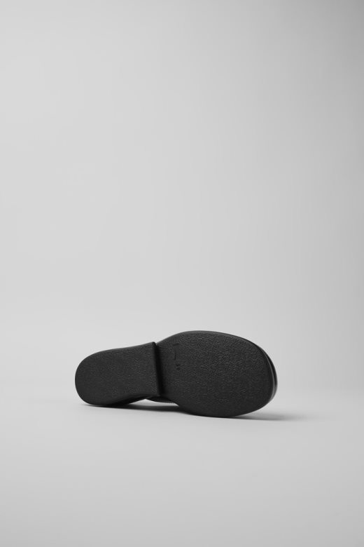 дизајн каах црне кожне кломпе кампер