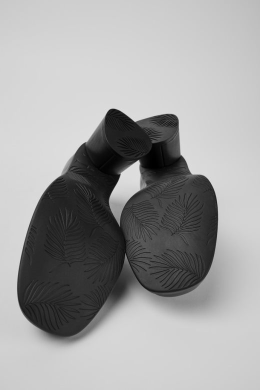 дизајн киара црне кожне потпетице кампер