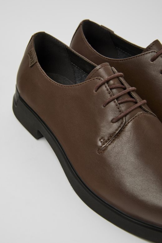 кампер дизајн иман тамно браон кожне ципеле за жене