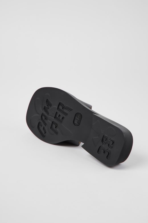 дана црне кожне сандале за жене кампер нова доласка