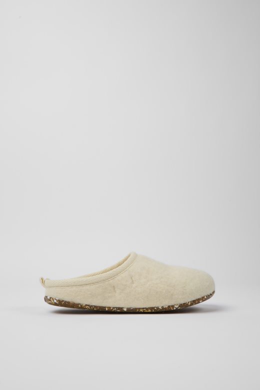 дизајн ваби беж вунене папуче за жене кампер