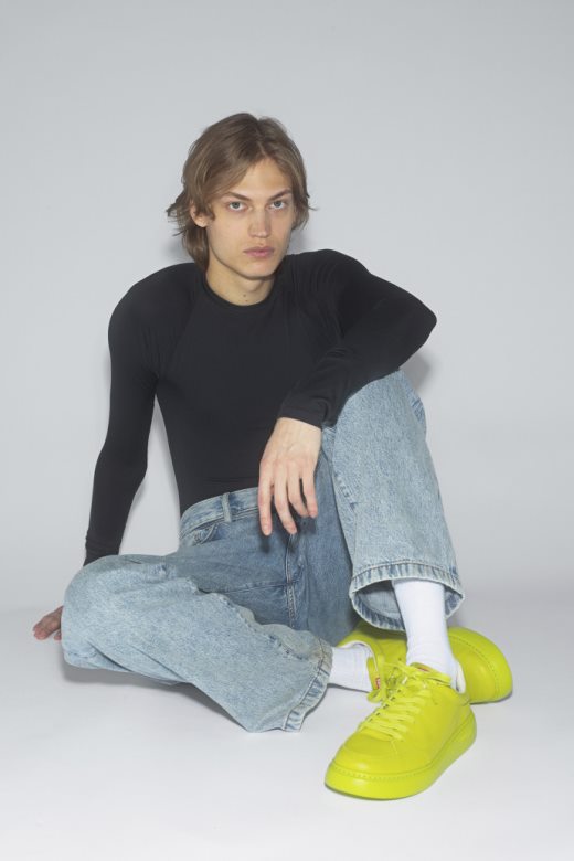 дизајн тркач к21 зелене кожне патике за мушкарце кампер