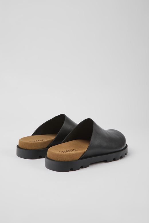 брутус сандале црне кожне клопе за мушкарце ексклузивни кампер