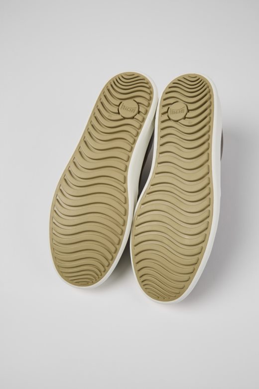 ексклузивне мушке смеђе кожне ципеле са кампер шасијом