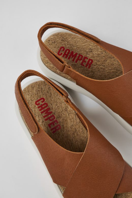 пелотас флота браон и беле кожне сандале за мушкарце кампер нови доласци