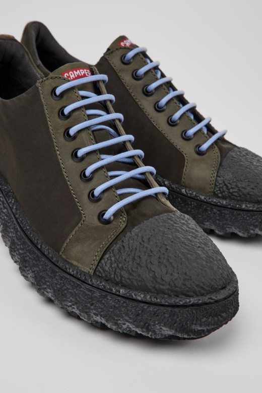 млевене зелене ципеле од текстила и нубука за мушкарце ексклузивни кампер