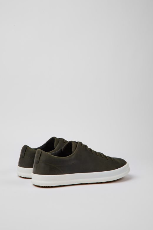 дизајн шасије тамно зелене кожне ципеле за мушкарце кампер